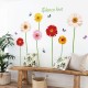 Sticker decorativ, Flori Gerbera, 125 cm, 803STK