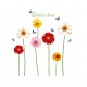 Sticker decorativ, Flori Gerbera, 125 cm, 803STK