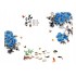 Sticker decorativ, Flori albastre, 130 cm, 802STK