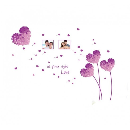 Sticker decorativ, Flori mov, 125 cm, 703STK Sticker decorativ, Flori mov, 125 cm, 703STK