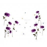 Sticker decorativ, Flori mov, 140 cm, 797STK
