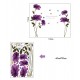Sticker decorativ, Flori mov, 140 cm, 797STK Sticker decorativ, Flori mov, 140 cm, 797STK