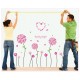 Sticker decorativ, Flori roz, 130 cm, 702STK Sticker decorativ, Flori roz, 130 cm, 702STK