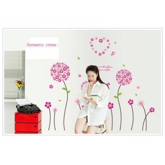 Sticker decorativ, Flori roz, 130 cm, 702STK Sticker decorativ, Flori roz, 130 cm, 702STK