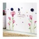 Sticker decorativ, Flori roz, 155 cm, 746STK