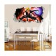 Sticker decorativ, Gaura in perete 3D, Anime, 85 cm, 1000-1STK