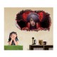 Sticker decorativ, Gaura in perete 3D, Anime, 85 cm, 1015STK Sticker decorativ, Gaura in perete 3D, Anime, 85 cm, 1015STK