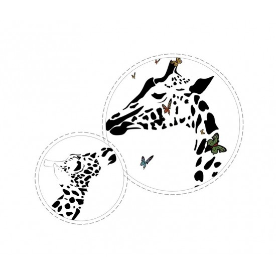 Sticker decorativ, Girafe, 130 cm, 747STK