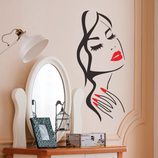Sticker decorativ, Girl, 57 cm, 820STK Sticker decorativ, Girl, 57 cm, 820STK