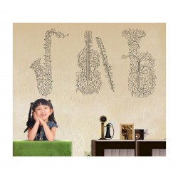 Sticker decorativ, Instrumente muzicale, 55 cm, 1146STK Sticker decorativ, Instrumente muzicale, 55 cm, 1146STK