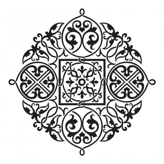 Sticker decorativ Mandala, 55 cm, 1082STK Sticker decorativ Mandala, 55 cm, 1082STK