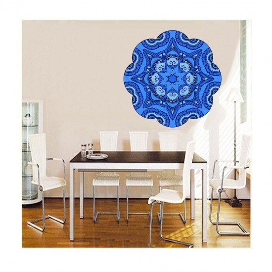 Sticker decorativ Mandala, Albastru, 50 cm , 1066STK Sticker decorativ Mandala, Albastru, 50 cm , 1066STK