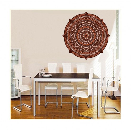 Sticker decorativ Mandala, Maro, 50 cm, 1069STK