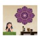 Sticker decorativ Mandala, Mov, 50 cm, 1068STK