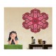Sticker decorativ Mandala, Rosu, 50 cm , 1064STK