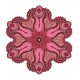 Sticker decorativ Mandala, Rosu, 50 cm , 1064STK