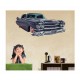 Sticker decorativ, Masina, 80 cm, 1007STK
