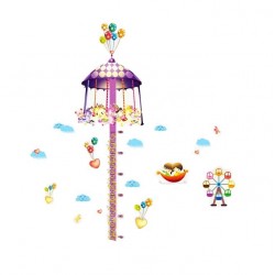 Sticker decorativ, Masuratoare, Parc de distratii, 185 cm, 705STK