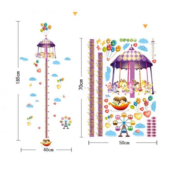 Sticker decorativ, Masuratoare, Parc de distratii, 185 cm, 705STK Sticker decorativ, Masuratoare, Parc de distratii, 185 cm, 705STK