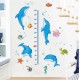Sticker decorativ, Masuratoare cu Delfini, 160 cm, 773STK Sticker decorativ, Masuratoare cu Delfini, 160 cm, 773STK