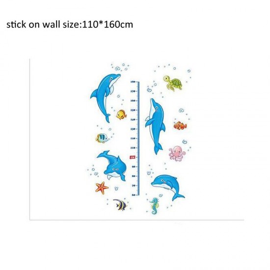 Sticker decorativ, Masuratoare cu Delfini, 160 cm, 773STK Sticker decorativ, Masuratoare cu Delfini, 160 cm, 773STK