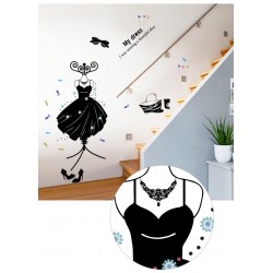 Sticker decorativ, Moda, My dress, 110 cm, 701STK