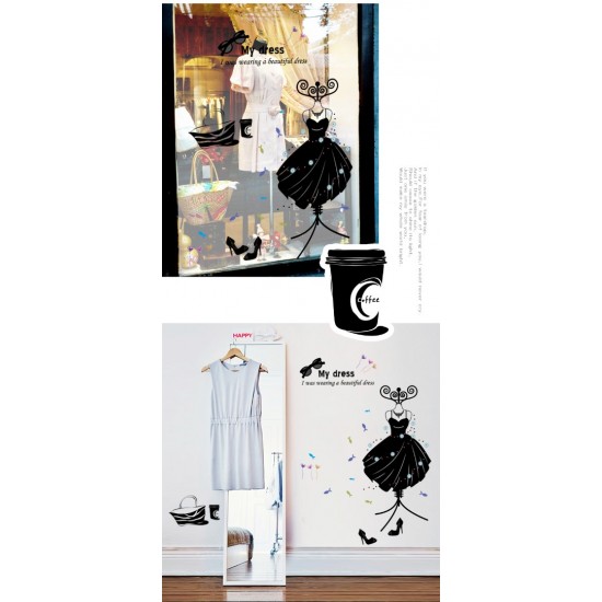 Sticker decorativ, Moda, My dress, 110 cm, 701STK Sticker decorativ, Moda, My dress, 110 cm, 701STK