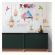 Sticker decorativ, Pasari, Colivie, 141 cm, 734STK