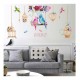 Sticker decorativ, Pasari, Colivie, 141 cm, 734STK