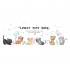 Sticker decorativ, Pisici, Lovely cats home, 135 cm, 728STK
