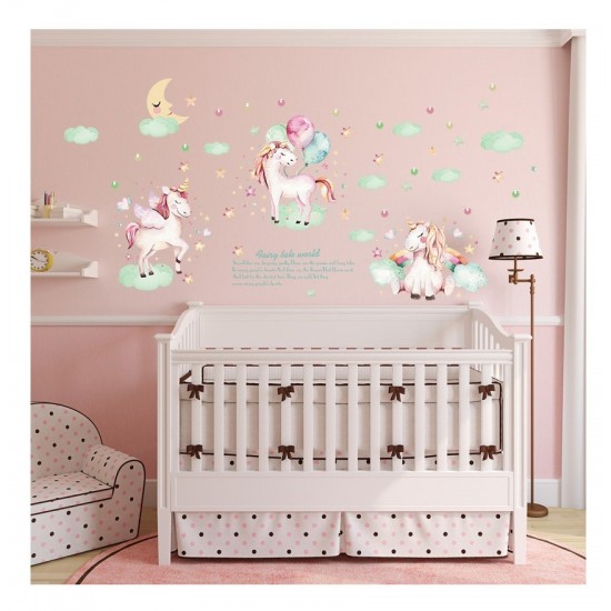 Sticker decorativ, Poney, Fairy tale world, 116 cm, 729STK
