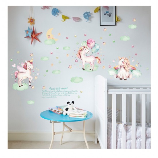 Sticker decorativ, Poney, Fairy tale world, 116 cm, 729STK