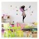 Sticker decorativ, Printesa, Fluturi, 110 cm, 730STK