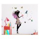 Sticker decorativ, Printesa, Fluturi, 110 cm, 730STK