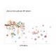 Sticker decorativ, Ramura cu flori, 145 cm, 719STK