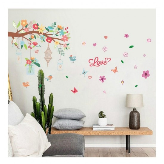 Sticker decorativ, Ramura cu flori, 145 cm, 719STK