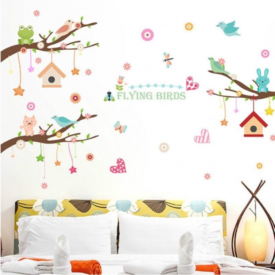 Sticker decorativ, Ramurele cu animale, 160 cm, 770STK