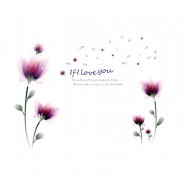 Sticker decorativ, Romantic Flowers, 155 cm, 763STK