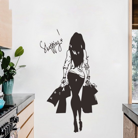Sticker decorativ, Shopping, 75 cm, 818STK Sticker decorativ, Shopping, 75 cm, 818STK