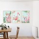 Sticker decorativ, Tablou flamingo, 93 cm, 806STK Sticker decorativ, Tablou flamingo, 93 cm, 806STK