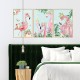 Sticker decorativ, Tablou flamingo, 93 cm, 806STK Sticker decorativ, Tablou flamingo, 93 cm, 806STK