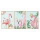 Sticker decorativ, Tablou flamingo, 93 cm, 806STK Sticker decorativ, Tablou flamingo, 93 cm, 806STK