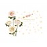 Sticker decorativ, Trandafiri, 137 cm, 789STK