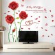 Sticker decorativ, Trandafiri rosii, 190 cm, 780STK Sticker decorativ, Trandafiri rosii, 190 cm, 780STK