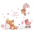 Sticker decorativ, Ursuleti, Baby shower, 77 cm, 712STK