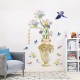 Sticker decorativ, Vaza cu flori, 115 cm, 759STK