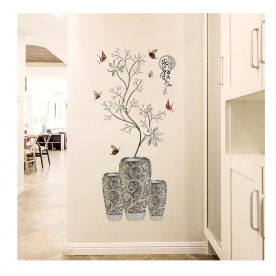 Sticker decorativ, Vaza cu flori, 118 cm, 741STK Sticker decorativ, Vaza cu flori, 118 cm, 741STK
