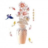 Sticker decorativ, Vaza cu flori, 120 cm, 762STK Sticker decorativ, Vaza cu flori, 120 cm, 762STK