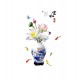 Sticker decorativ, Vaza cu flori, 120 cm, 784STK Sticker decorativ, Vaza cu flori, 120 cm, 784STK
