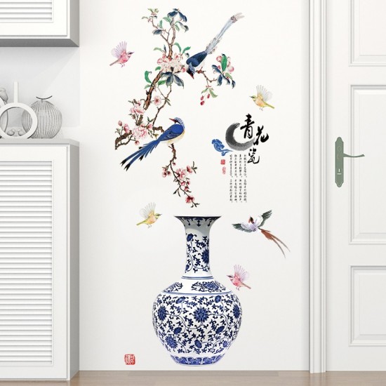 Sticker decorativ, Vaza cu flori, 137 cm, 760STK Sticker decorativ, Vaza cu flori, 137 cm, 760STK